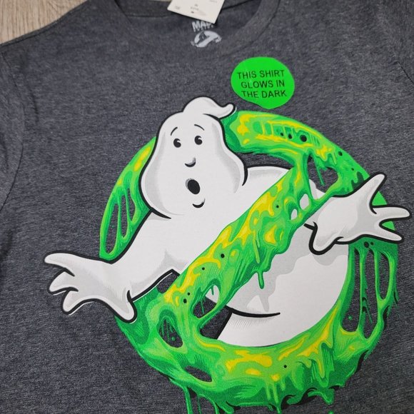 Mad Engine NWT Ghost busters glow in the dark tee shirt kids size XS halloween - Picture 3 of 9